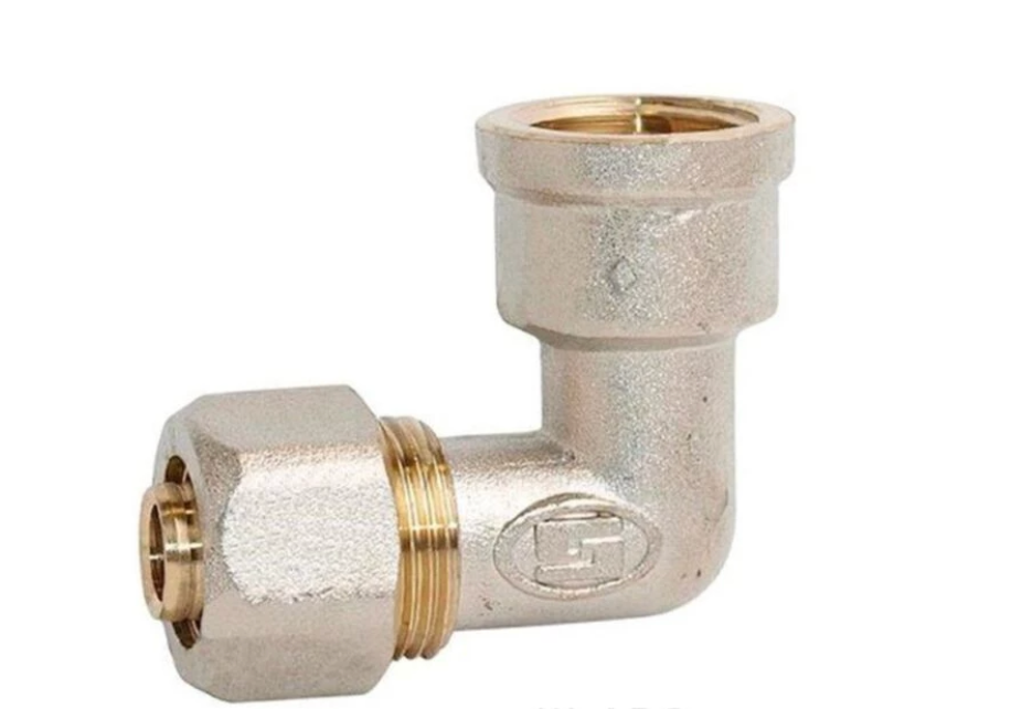 Коліно для металопластикових труб Gross 16 x 1/2"